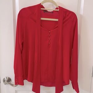 Zara, size M, red blouse